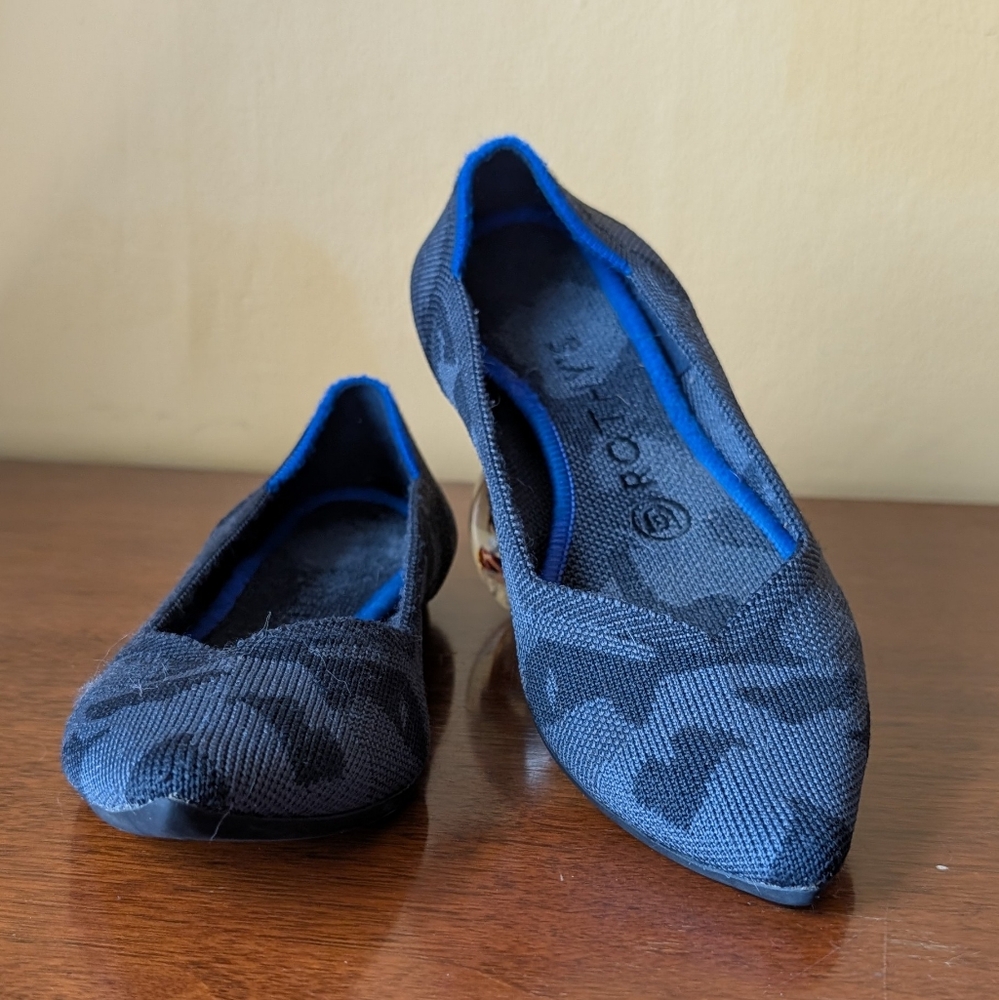 Rothy’s The Point Camo Grey Flat Size 7